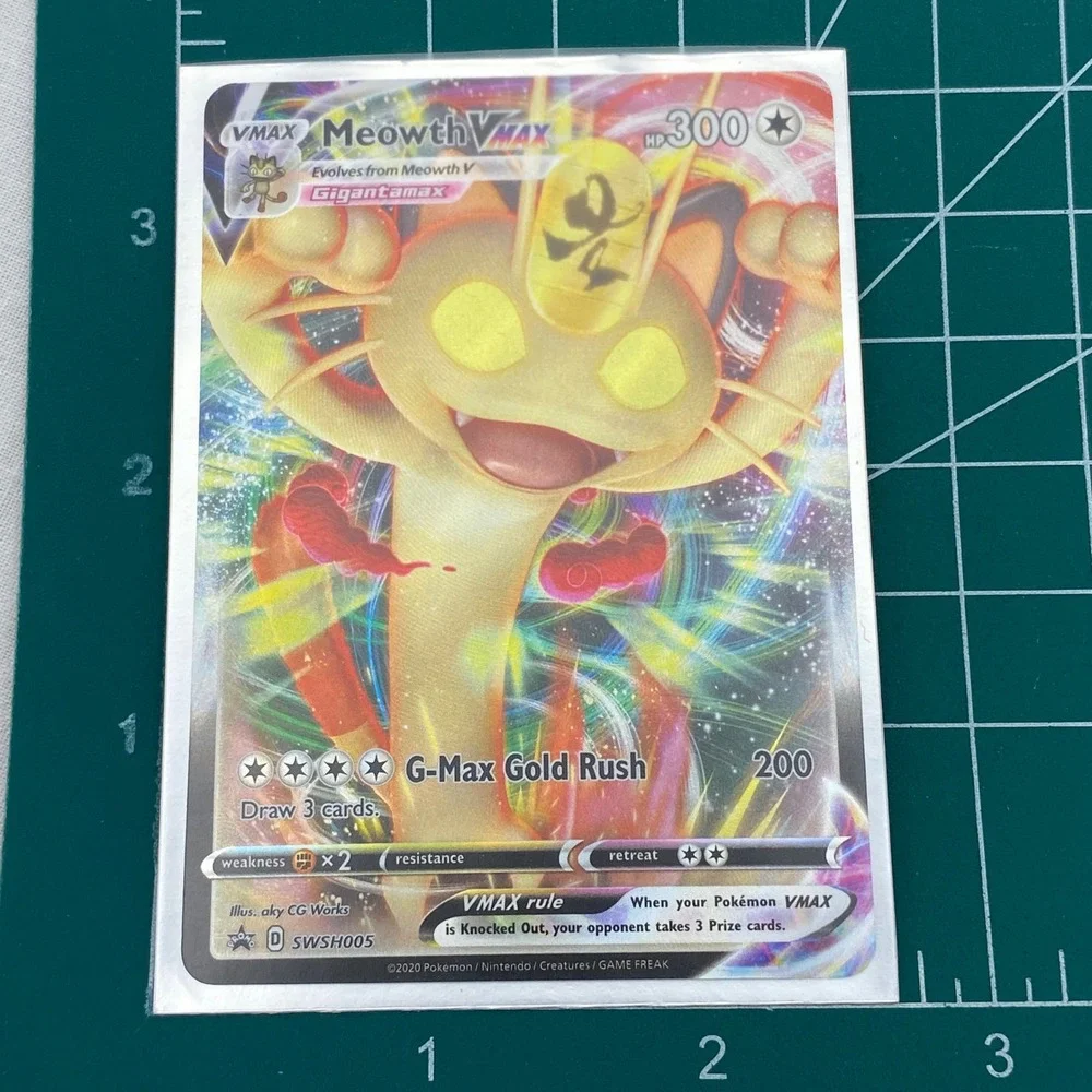 Meowth VMAX Promo SWSH: Sword & Shield Promo Cards SWSD Colorless Holo SWSH005 2